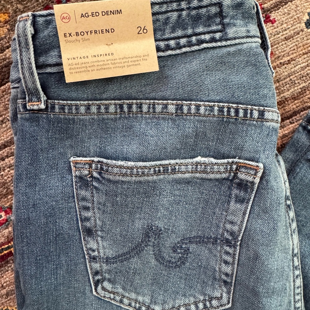 Ag Adriano Goldschmied Ex-Boyfriend Jeans - Medium Blue
